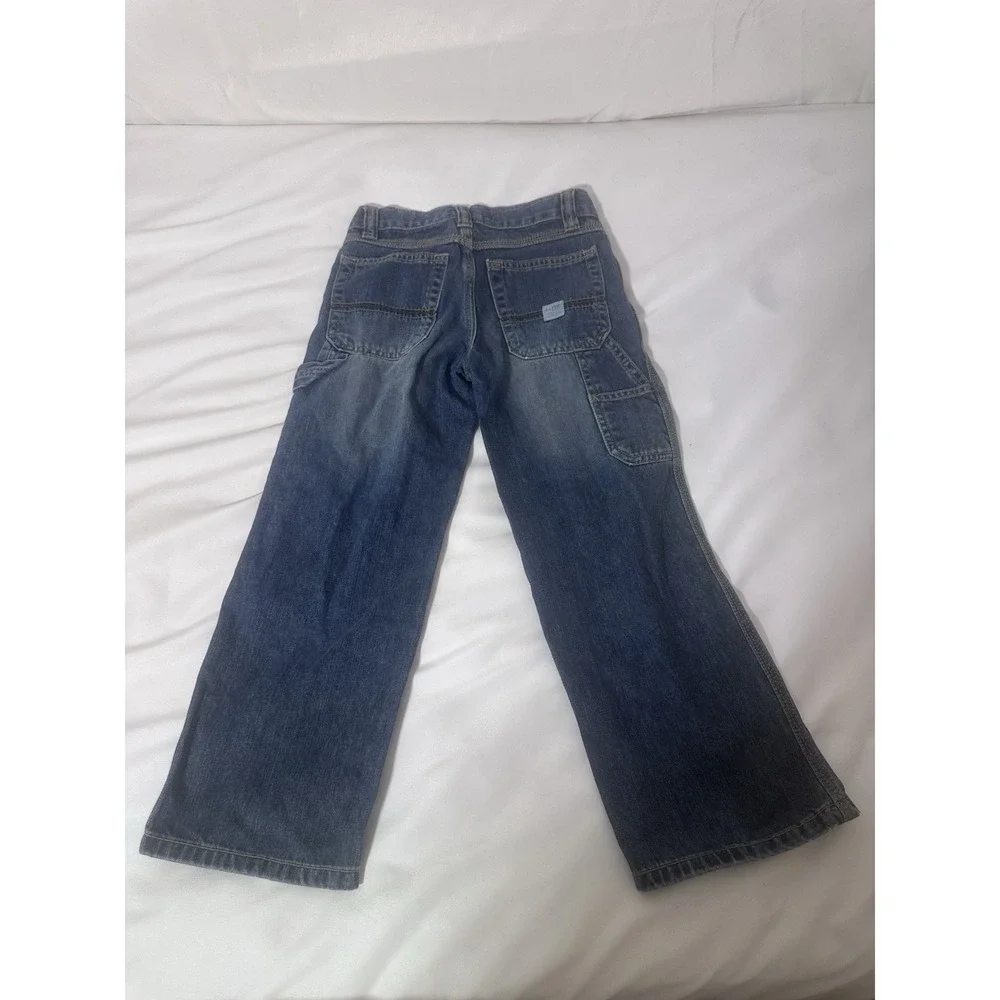 The Children's Place Boys Size 6 Utility Carpenter Jeans Blue Denim Est 1989